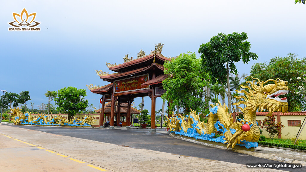 Cổng Tam Quan Công Viên Nghĩa Trang Hoa Viên Bình An