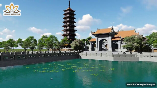 Chùa Vĩnh Nghiêm 2 tại Nghĩa Trang Long Thành