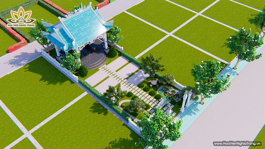 Hình 3D mẫu mộ gia tộc