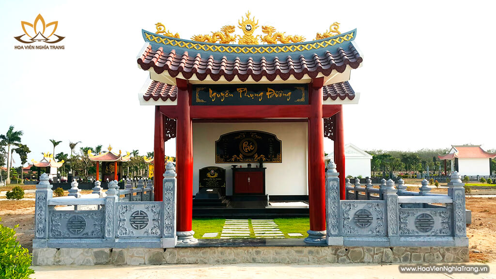 Hình ảnh mộ thực tế họ nguyễn tại hoa viên bình an